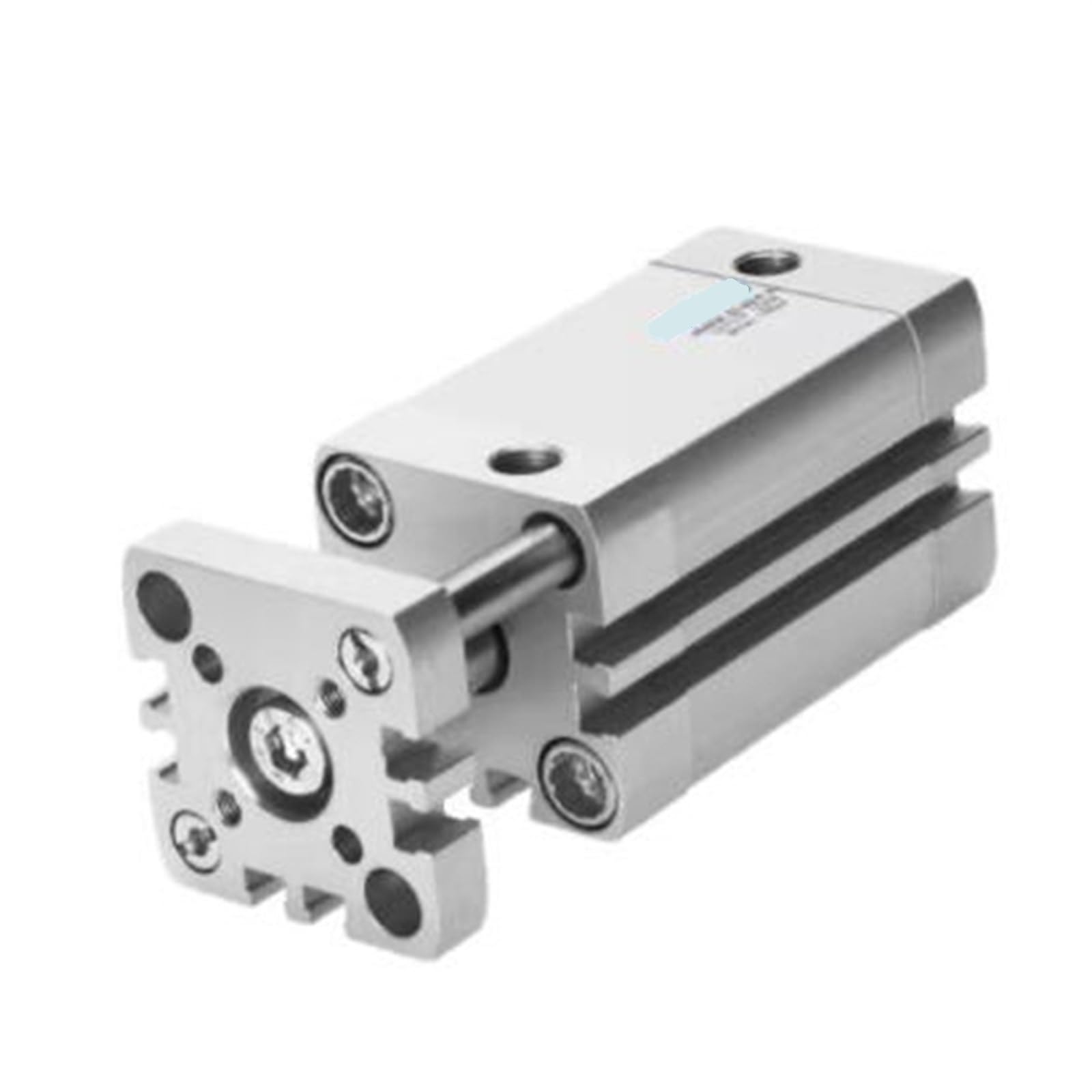 Vérin compact ADNGF50 anti-rotation avec amortissement élastique pour l'automatisation