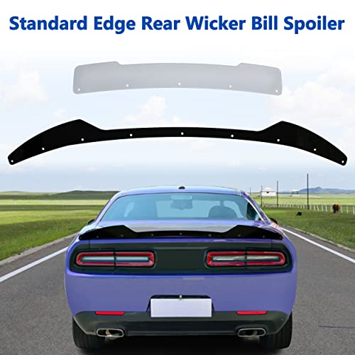 Standard Edge Rear Wicker Bill Spoiler, Compatible with 2015-2021 Dodge Charger SRT/Hellcat (2 Piece) - Thumbnail 5