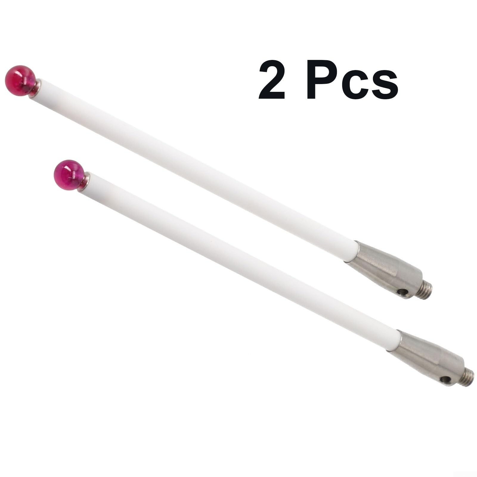 Renishaw A-5000-3712 Lot de 2 stylets de sonde CMM avec tige en céramique de 100 mm et pointe à bille de 6 mm pour la mesure dans les applications CNC et le travail des métaux