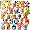 Party Favors for Kids 24PCS Safari Animal Squishy Toys,Goodie Bag Stuffers, Pinata Stuffers,Birthday Gifts for Boys & Girls,Treasure Chest Prizes,Classroom Prizes for Kids