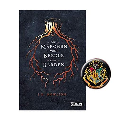 Harry Potter Hogwarts Schulbücher: Die Märchen von Beedle dem Barden (Hardcover) + 1 Button