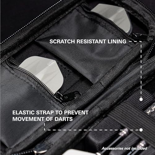 Target Darts Schwarz Takoma Regular Darts Case - Holds x 1 Satz Darts Brieftasche