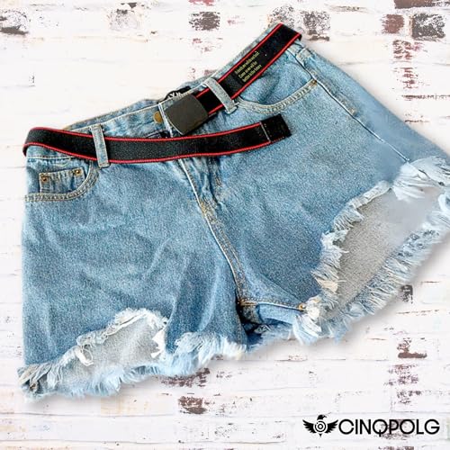 Womens No Metal Elastic Colorful Adjustable Webbing Belt, Stretch Airport Friendly Metal Free Plastic4