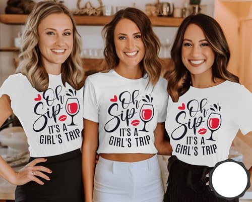 Girls Trip Shirts for Women Girl Vacation Weekend Matching Tshirts Summer Vacay Mode Graphic Tees3