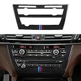 Car CD Panel Trim Center Console Cover Carbon Fiber Sticker Decal fits for BMW X5 F15 X5M F85 X6 F16 X6M F86 2014 2015 2016 2017 2018 2019 Accessories