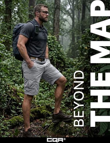 Image of CQR Men's Convertible Cargo Tactical Pants, Water Resistant Outdoor Hiking Pants, Zip Off Lightweight Stretch Work Pants
