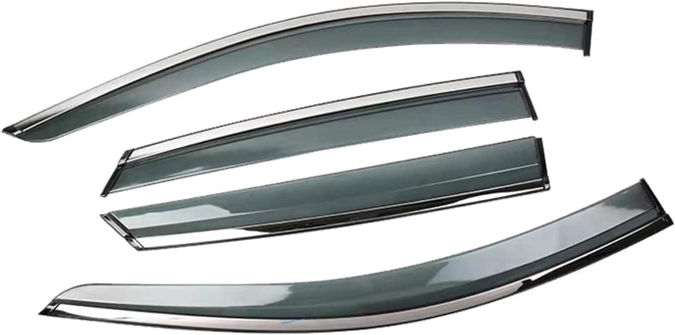 4Pcs Car Wind Deflectors for Volkswagen Passat B7 2012-2015, Wind Rain Sun Smoke Guard Deflectors Side Window Visor Sun Rain Guard Shade