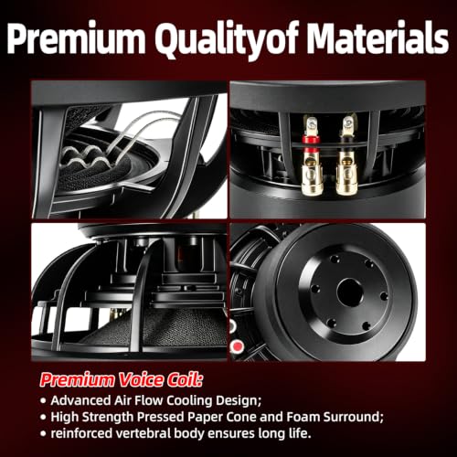 Image of 8 in Subwoofers 1600W 4 Ohm SPL 8 Inch Car Sub Woofes
