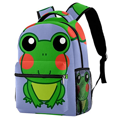 Sac à dos bleu grenouille multicolore une touche d'originalité