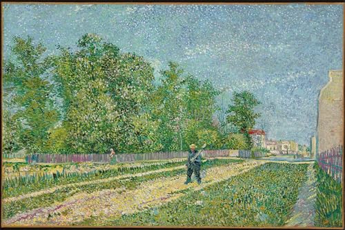 Affiche Toile Route en bordure de Paris Van Gogh pour une décoration murale de salon élégante