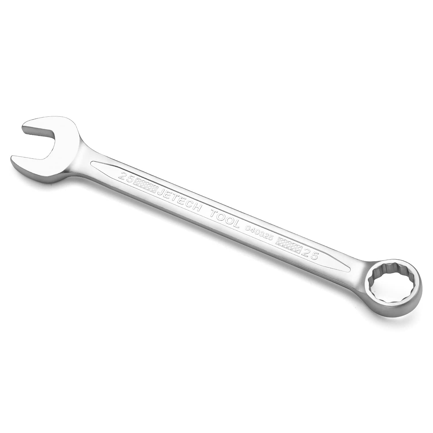 Jetech 25mm Combination Wrench, Industrial Grade Cr-V Steel Spanners with Precise 12 Point Opening, Off-Corners Design