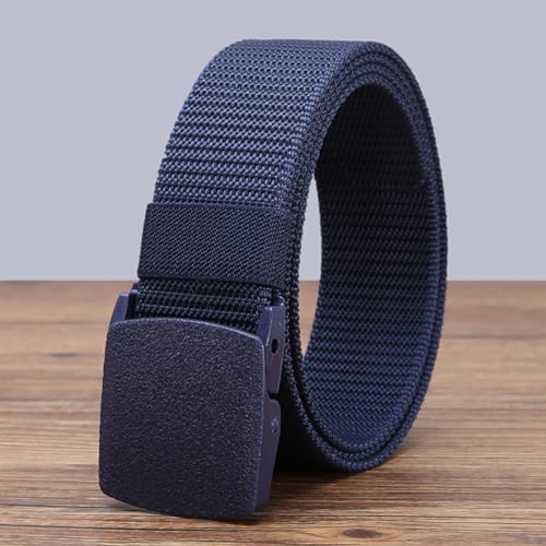 3 Pcs Nylon Canvas Belts Outdoor Fabric Belts Plastic Buckle Belts Adjustable Metal Free Belts Quick Release Work Belts2