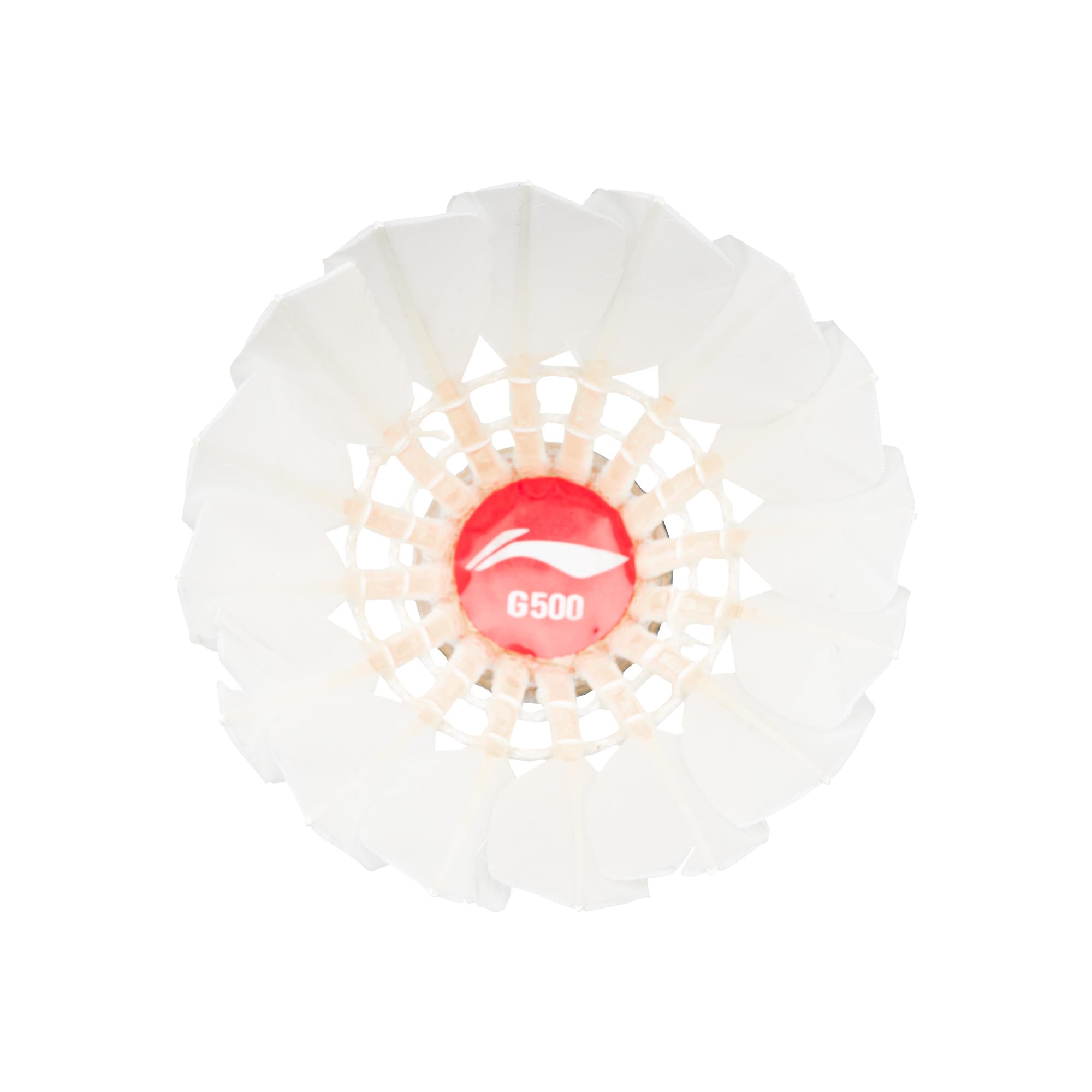 Buy Li-Ning G500 Feather Shuttlecock (Speed: 77) (White) - Pack of