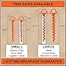 Orange Screw Ultimate Ground Anchors: Heavy Duty Screw-in Tent Stakes for High Wind, Sand, Canopies, and Camping - Made in USA, Included T-Grip Tool - (Large, 2 Pack, Orange)