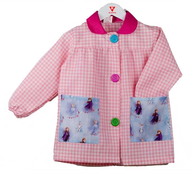 KLOTTZ Babi bolsillos tela FROZEN para guardería y colegio Niñas