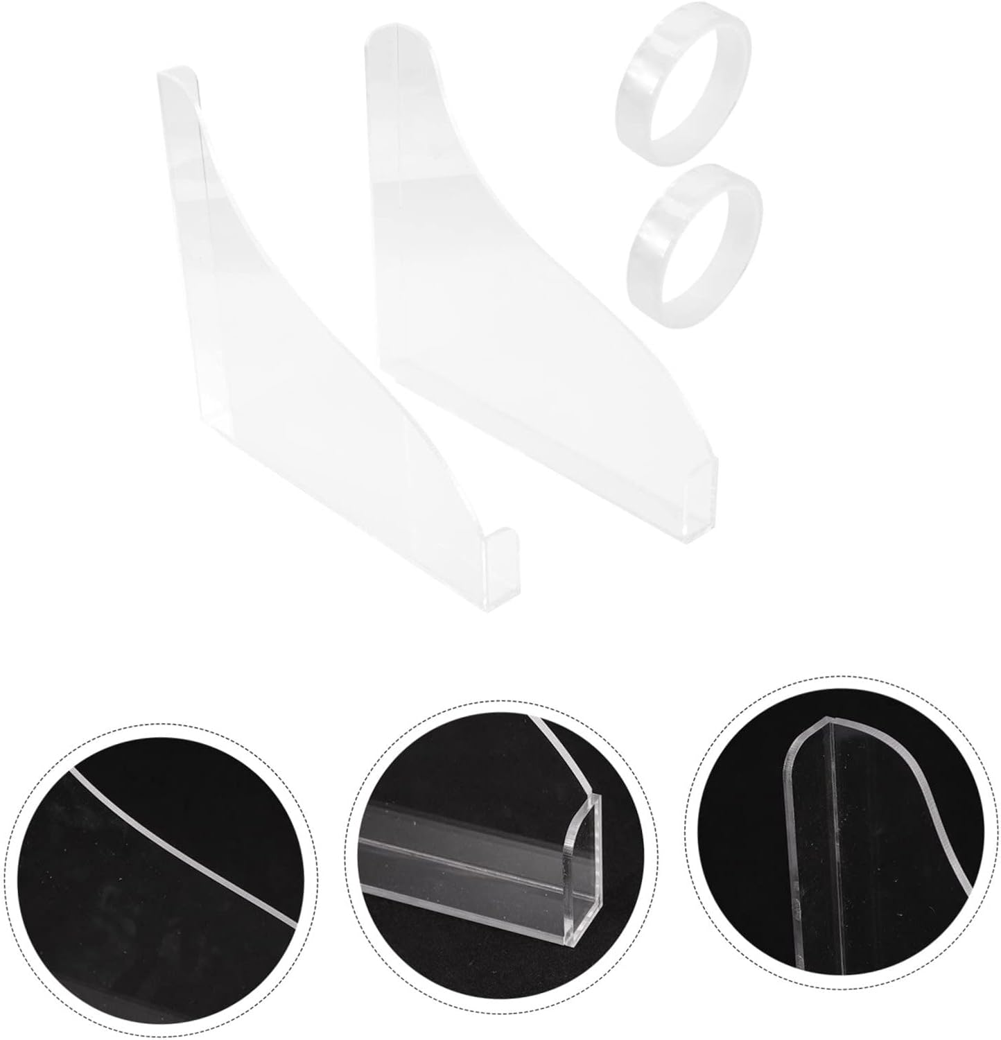 MAGICLULU Bathtub Splash Guard Set 2pcs Adjustable Shower Splashing Guard Adhesive Strips Waterproof Acrylic Protection for Bathtub and Shower Essential Bathroom Accessories