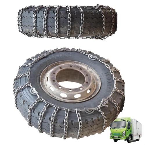 9mm Set of 2 Snow Tire Chains for Car SUV Pickup Trucks Van Trucks ATV Semi Trucks Light Truck Heavy Goods Vehicles 11R22.5 9mm 275/80R22.5