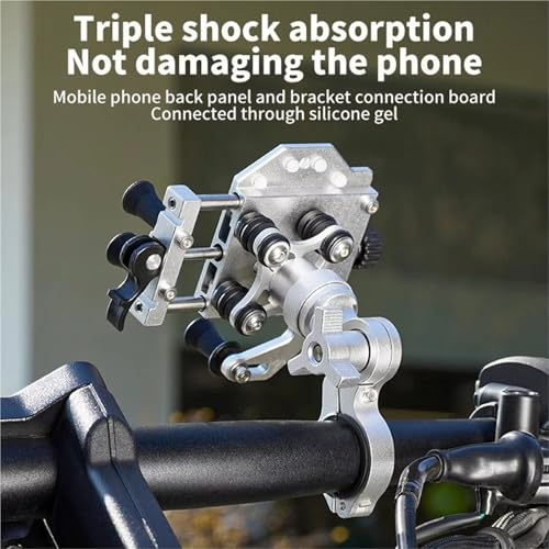 Support navigation GPS moto universel rotatif avec amortisseur
