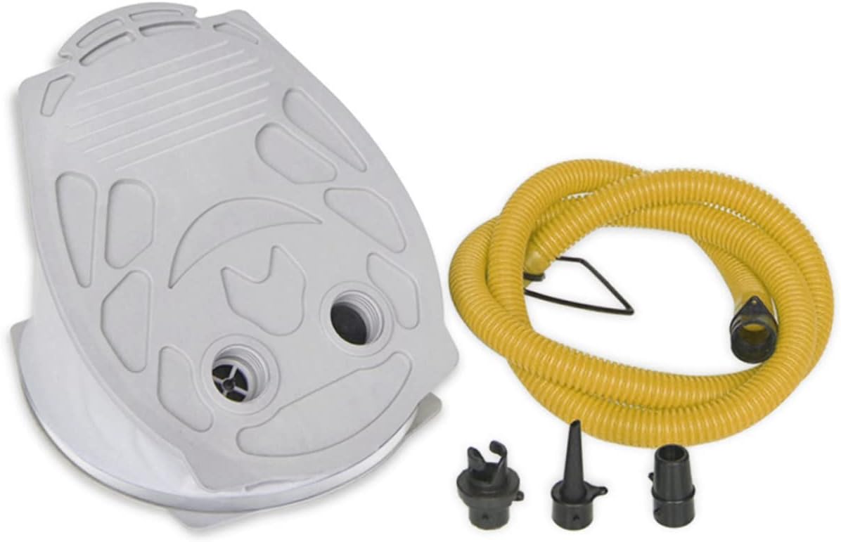 Toyvian Boat Air Pump Foot Pump for Inflatables Air Inflator Dual Purpose for Camping Random Color