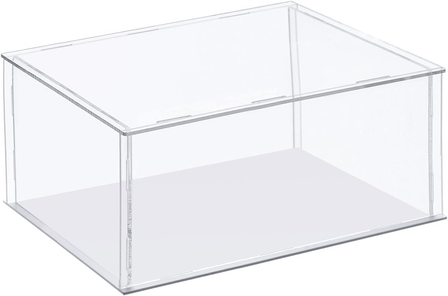 MECCANIXITY Clear Display Case, Acrylic Box Assemble Transparent Dustproof Box Showcase 17.7x7.9x7.9inch for Collectibles, Crafts