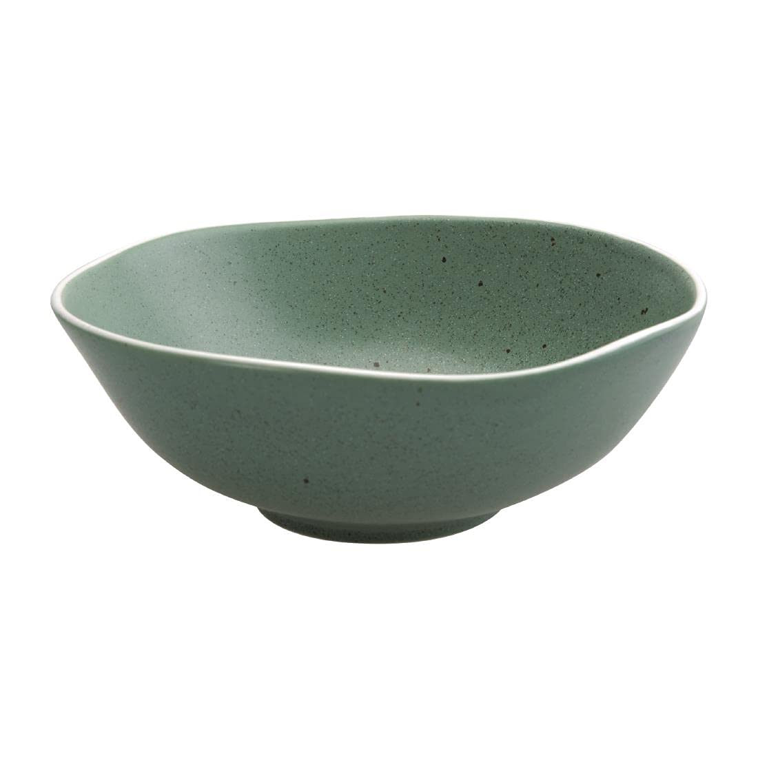 Saladier de 1.25 litros Olympia Chia bowl verde de porcelana en pack de 6