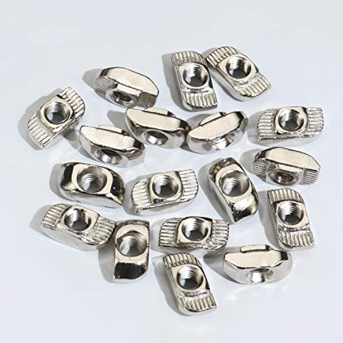 Boeray 2020 Series M3 T Slot Aluminum Profile With Slot 6Mm Drop In Nut, T Drop In Nut,Pack Of 100Pcs #TOP4