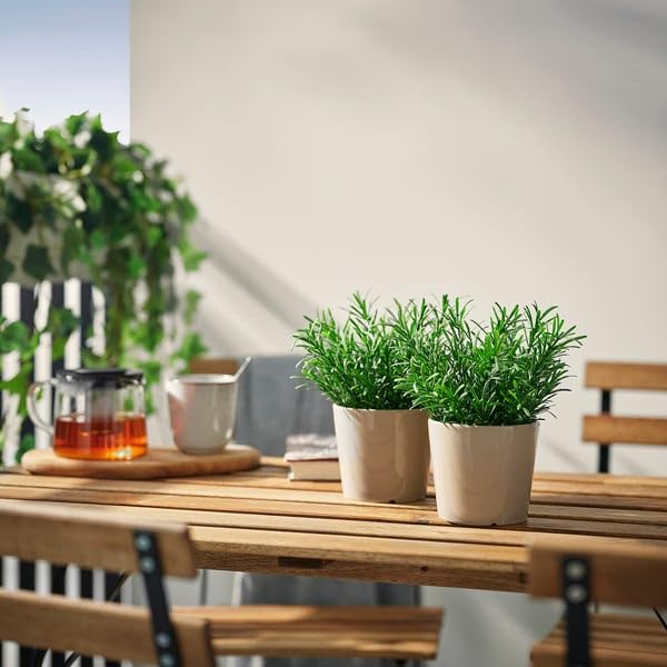 ProTuning FEJKA Sztuczna roślina doniczkowa, w/outdoor/rozmaryn, 9 cm