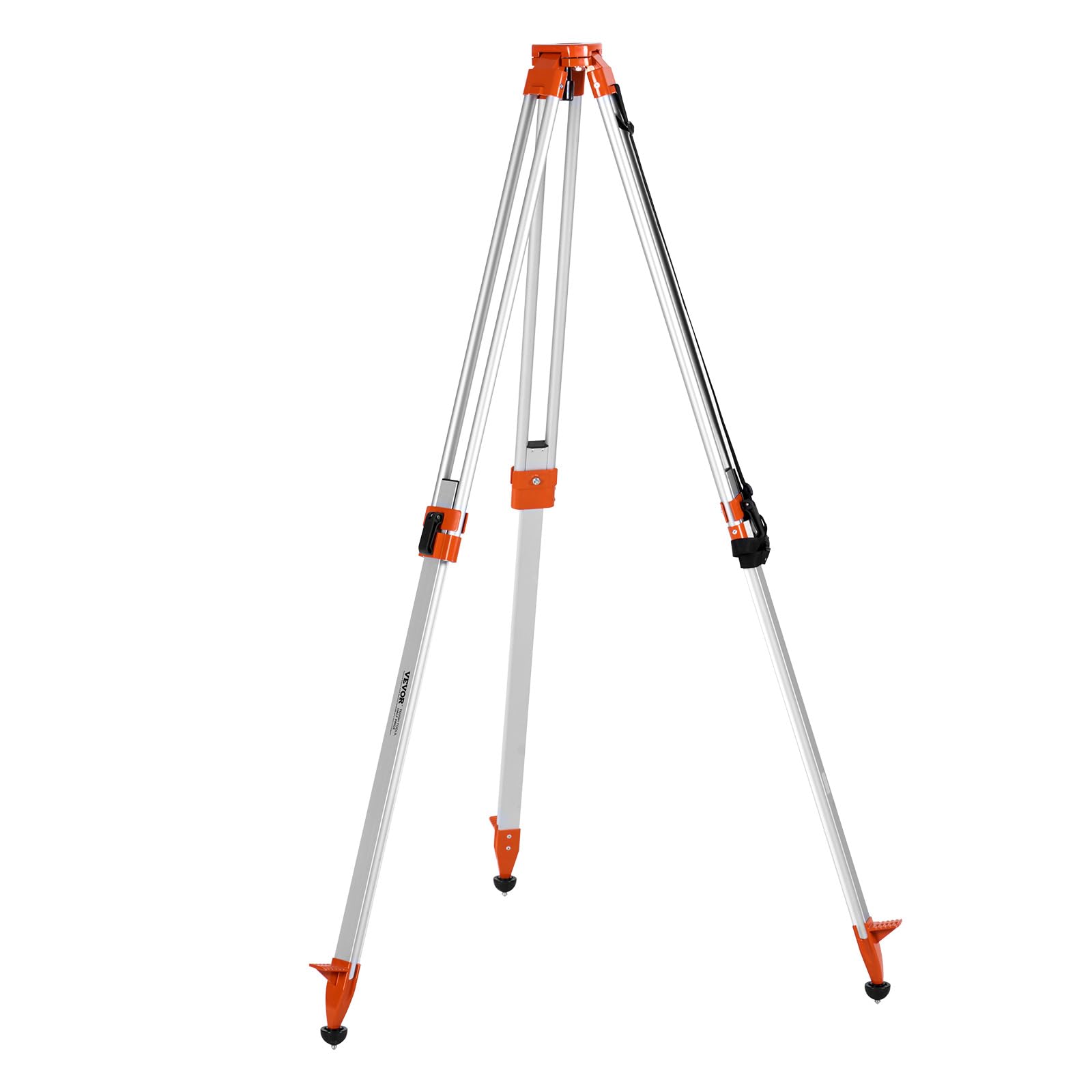 VEVOR Trípode para Nivel Láser Resistente, Ajuste de Altura de 420-1665 mm, para Escáner de Nivel Láser de Construcción, Patas Retráctiles, Pies Antideslizantes Profesionales, 180 x 160 x 1020 mm