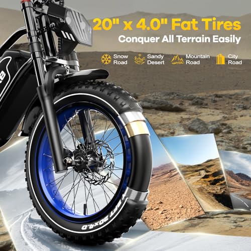 EUYBIKE Electric Bike for Adults, 2000W/3000W Peak