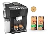Mondo del Caffè Siemens Kaffeevollautomat EQ 500 integral schwarz metallic - Bundle mit 2 kg Bio Kaffee / Bio Espresso