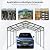 YOPTO 12×21 FT Heavy Duty Metal Carport with Galvanized Steel Roof & Frame, Large Outdoor Carport Garage for Driveway, High Wind Resistant Car Shelter for Car, Truck, Boat, Charcoal