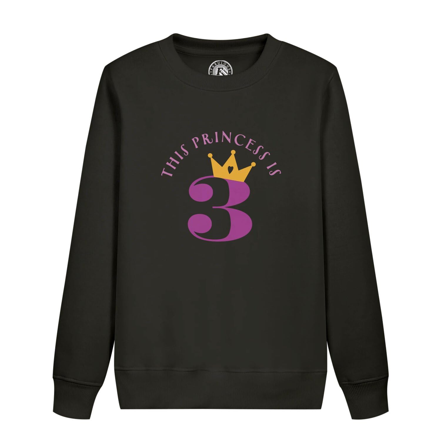 Sweatshirt princesse 3 ans pour anniversaire d'enfant magique