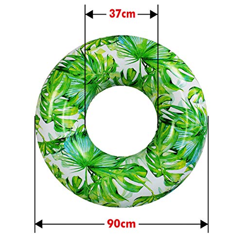 Adult Pool Floats,Inflatable Pool Floats,Pool Swimming Ring,Water Fun Large Inflatable Summer Beach Swimming Rafts Kids Adult (Green 100Cm) #TOP1