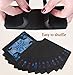 Joyoldelf Cool Black Playing Cards, Waterproof Black-Gold Foil Poker Cards with Gift Box, Great for Magic,Water Card Games and Party (Blue+red)