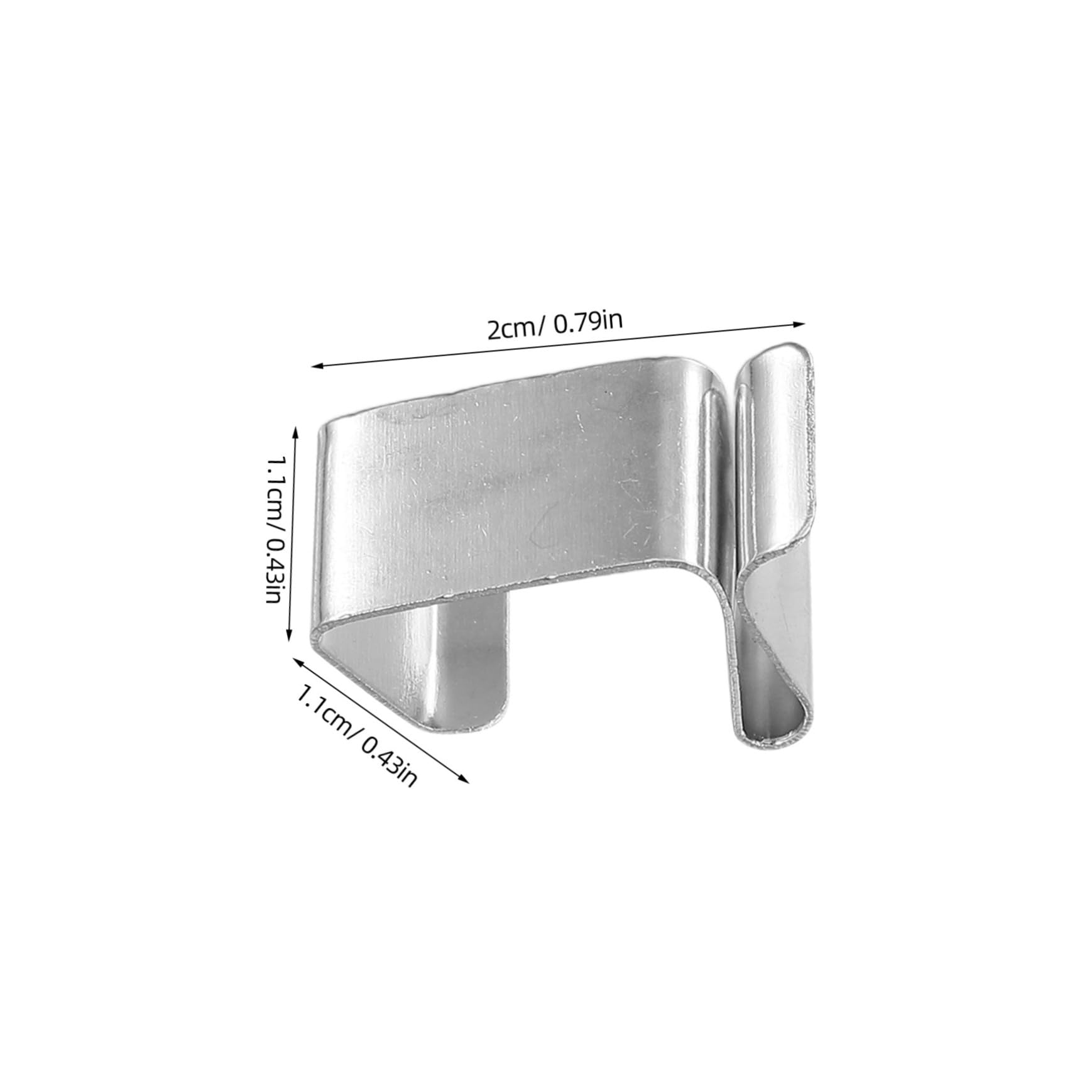 HOLIDYOYO Chrome Gutter Clips for String Lights 50 Pack Christmas Tree Light Hooks Adhesive for Outdoor Decorations