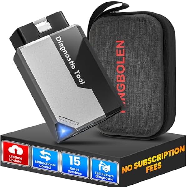 KINGBOLEN EDIAG ELITE OBD2 Urządzenie diagnostyczne Bluetooth, adapter Bluetooth, pełne systemy, czytnik kodów OBD2, do kodowania dwukierunkowego, 15 funkcji resetowania. Dla urządzeń iOS i Android