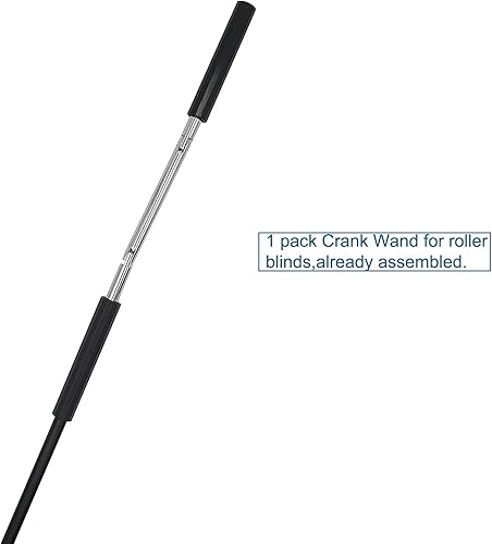 Miniatura 10 de Lihopefe Varita de manivela de metal de repuesto universal para parasoles exteriores (beige)