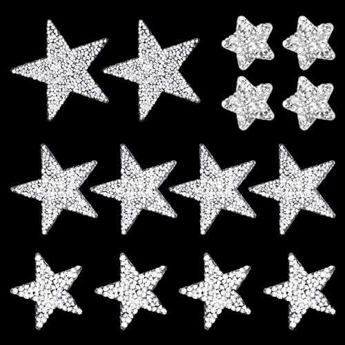 14 pegatinas de estrella para planchar en ropa, mochilas