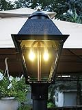 Charm-Lite LED Gas Light Post Lantern Lamp Head Kit