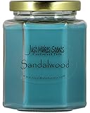 Just Makes Scents Sandalwood Scented Blended Soy Candle | Hand Poured Candles Made in The USA