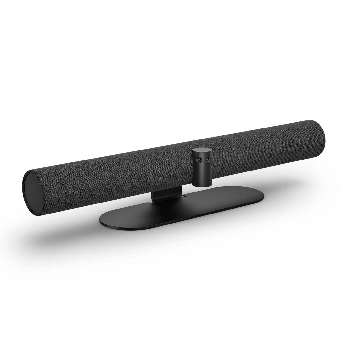 Barre vidéo panoramique 4K Jabra PanaCast 50 - Caméra de visioconférence pour petites et moyennes salles avec champ de vision 180° et 8 microphones – Alimentation UE - Noir