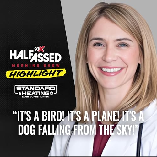 It's a bird! It's a plane! It's a dog falling from the sky!