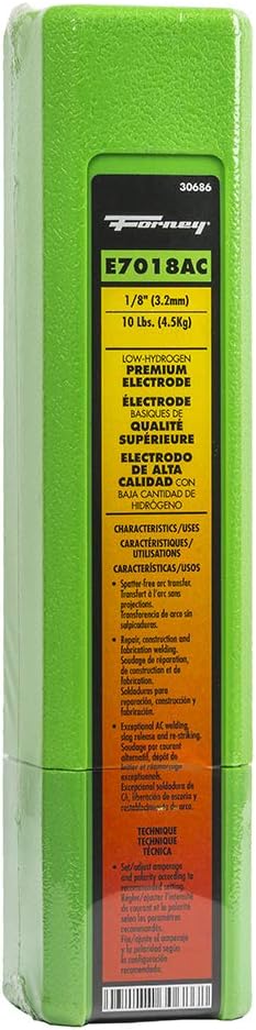 Varilla de soldadura E7018 AC Forney 1/8 pulg 5 lb miniatura 5