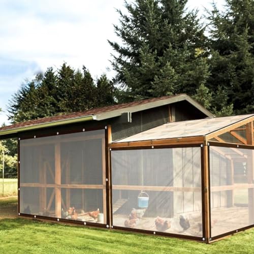 Clear Tarps Heavy Duty Waterproof Outdoor Transparent Cover for Greenhouse Garden Patio Chicken Coop Plant,8x10 - Thumbnail 2