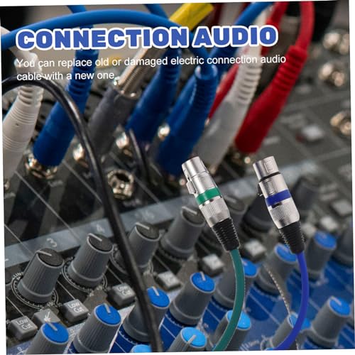 Totority 3Pcs Microfone Xlr Cabo Xlr Macho Para Fêmea Fio Xlr Macho Para Fêmea Cabo 3 Pinos Fio Xlr