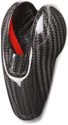 Miniatura 5 de taruisixt Ajuste para Porsche Macan Panamera Cayman 911 718 Boxster 2009-2020 - Cubierta de fibra de carbono real para la cabeza de la palanca de