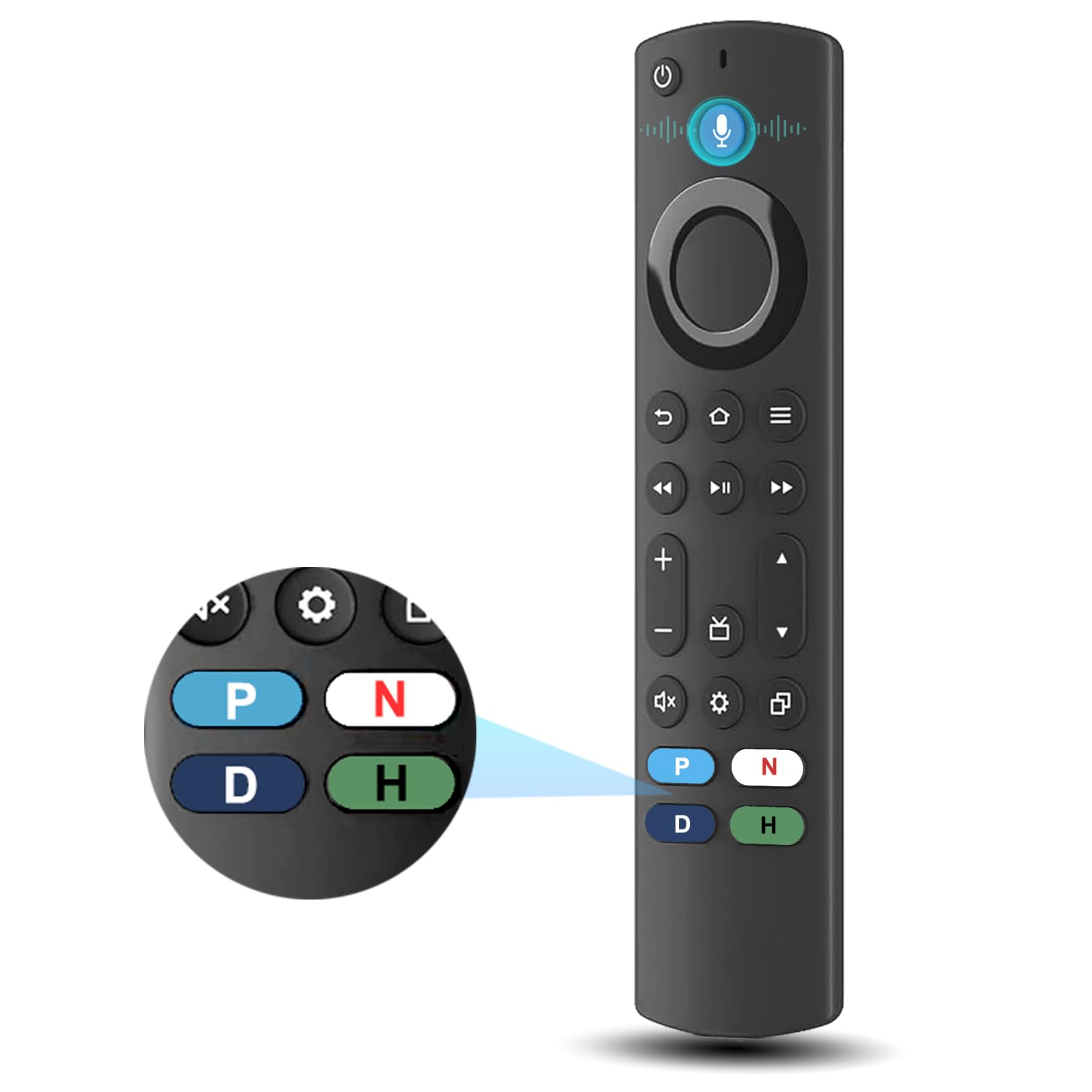 Replacement Voice TV Remote Control for Amazon Fire Smart Stick 4K Max and Cube, for Insignia, Toshiba, Pioneer and AMZ Series Smart TVs, for Firestick (4K, Lite, 2nd Gen, 3rd Gen)