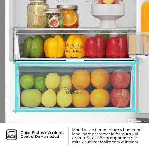 Hisense RB440N4ACA - Frigorífico Combi, Eficiente Clase A, Capacidad 336 L, Multi-air Flow, Micro Vents Cooling, Congelamiento Rápido, Total No Frost, Puerta Reversible, Color Inox - imagen 14