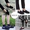 MIXIN Slippers for Men Moccasin House Shoes with Comfortable Memory Foam Size 9 Black #4