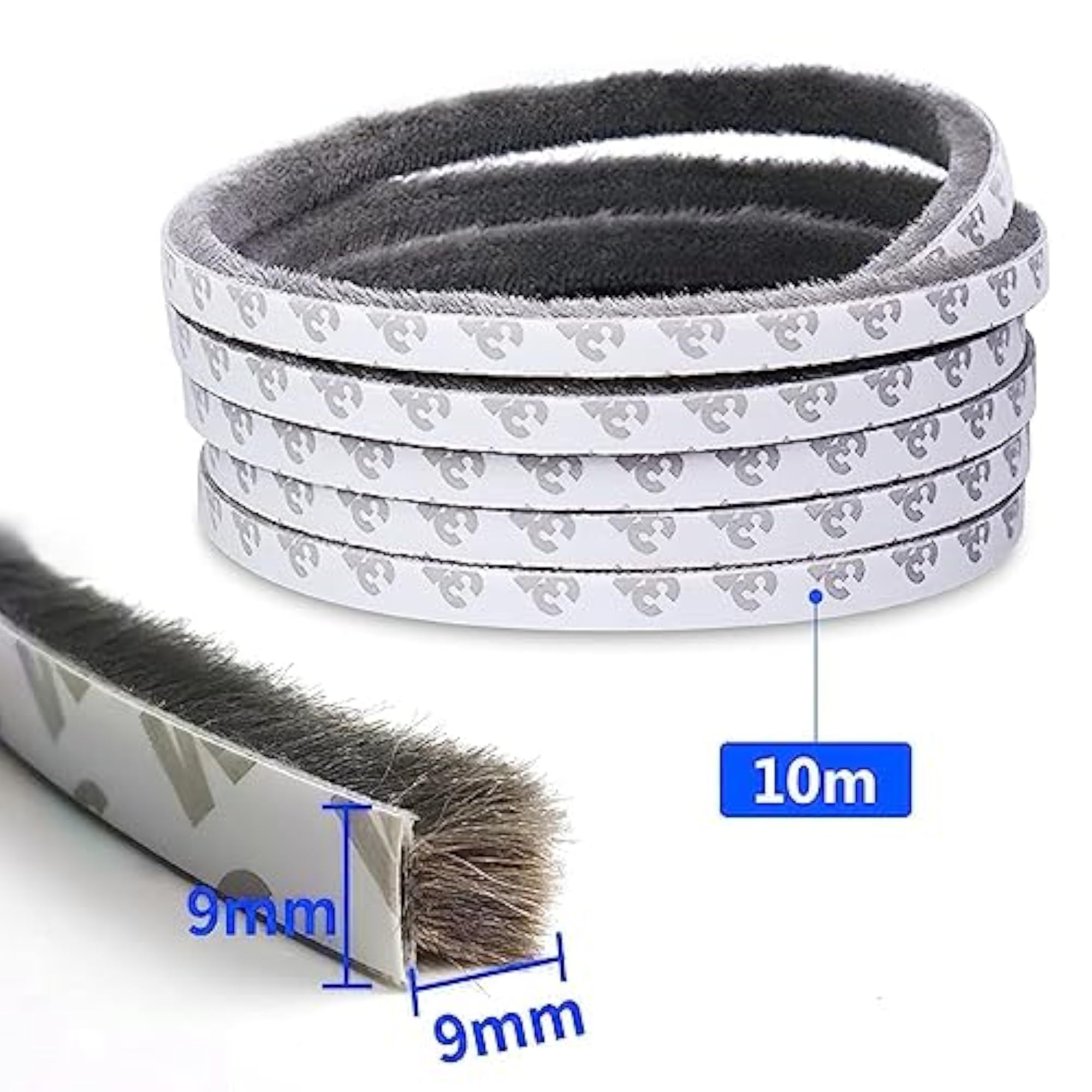 Weather Stripping Self Adhesive Brush Seal for Windows and Doors